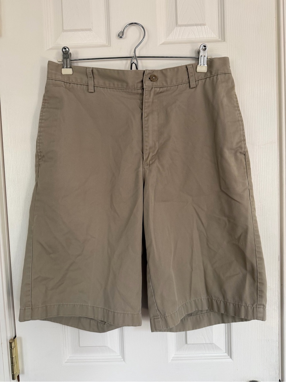 Land’s End Men's Khaki Casual Shorts chinos size 31 preppy casual